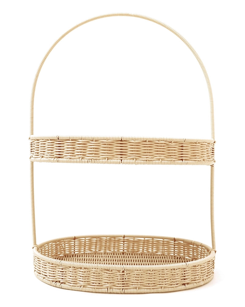 Bandeja de dos pisos Milk