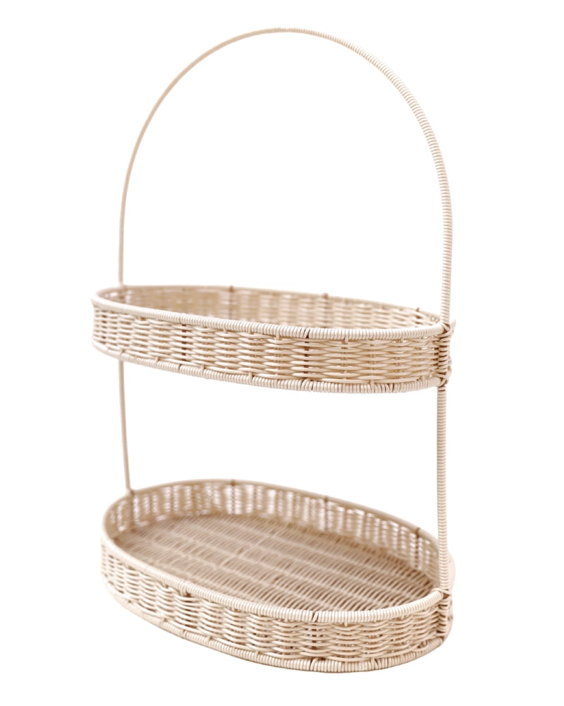 Bandeja de dos pisos Milk