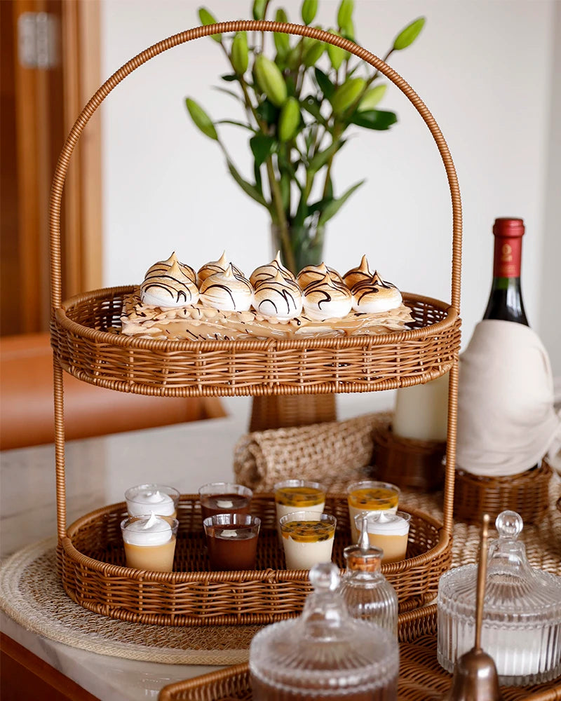 Bandeja de dos pisos Toffee