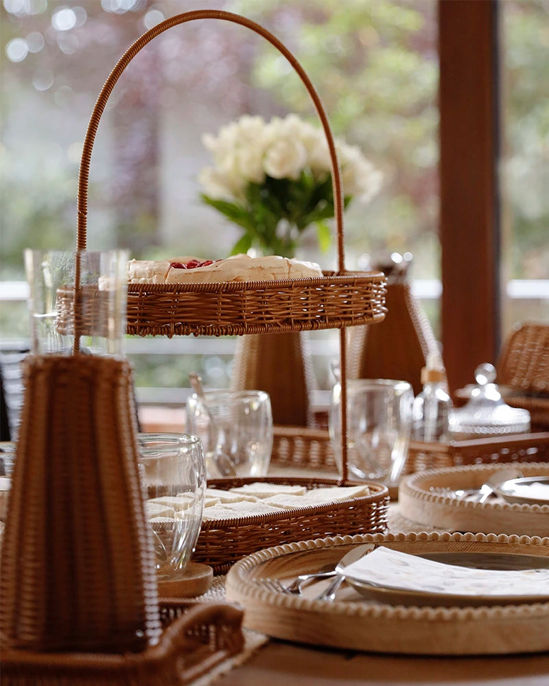 Bandeja de dos pisos Toffee