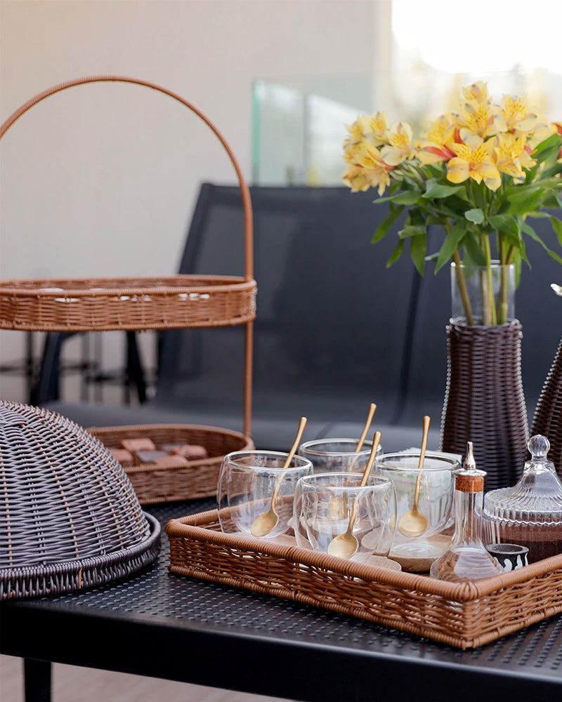 Bandeja de dos pisos Toffee