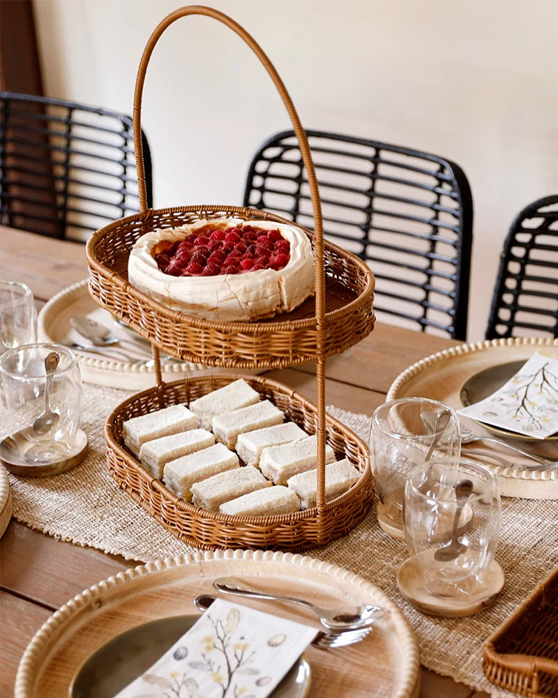 Bandeja de dos pisos Toffee