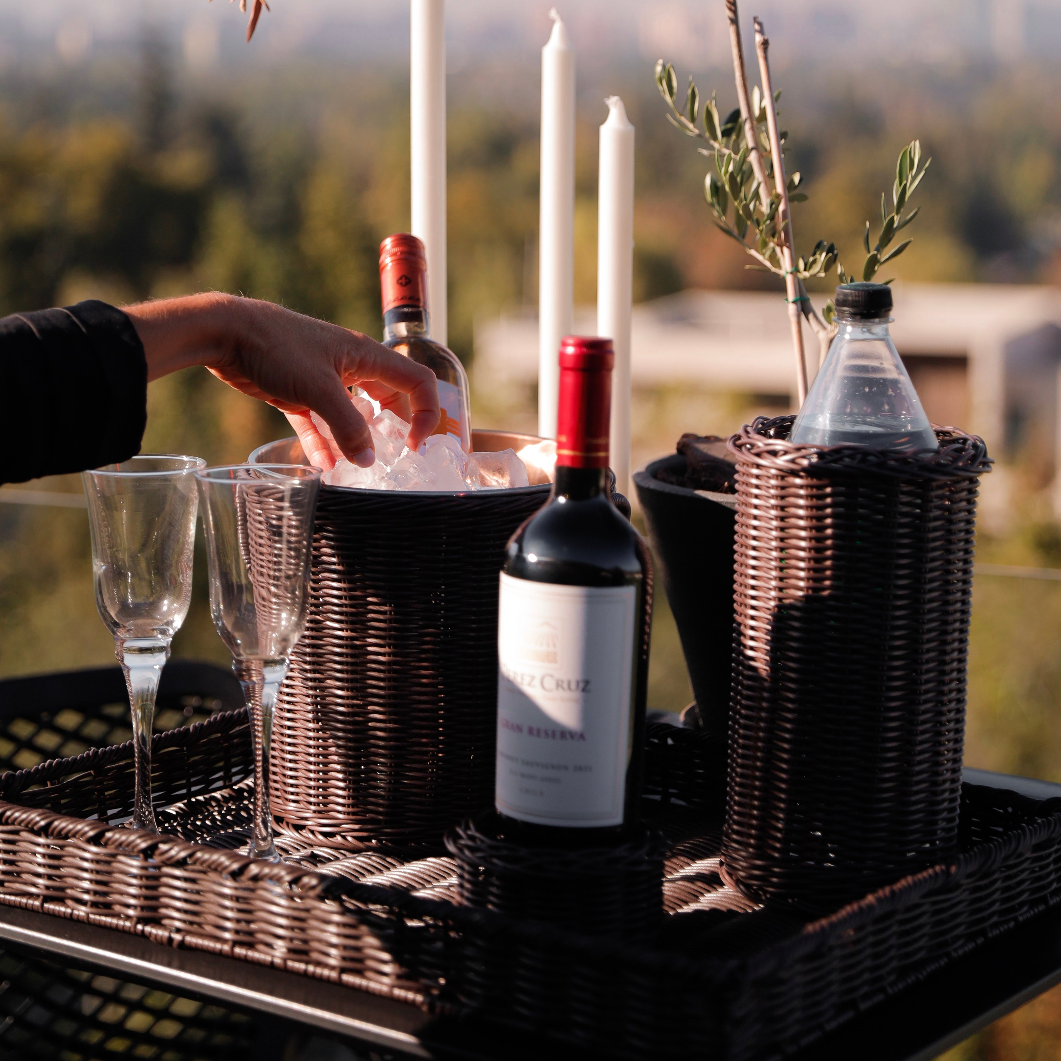 Set Aperitivo Chocolate + Cubre vino DE REGALO + Panera Petit DE REGALO + ENVIO GRATIS