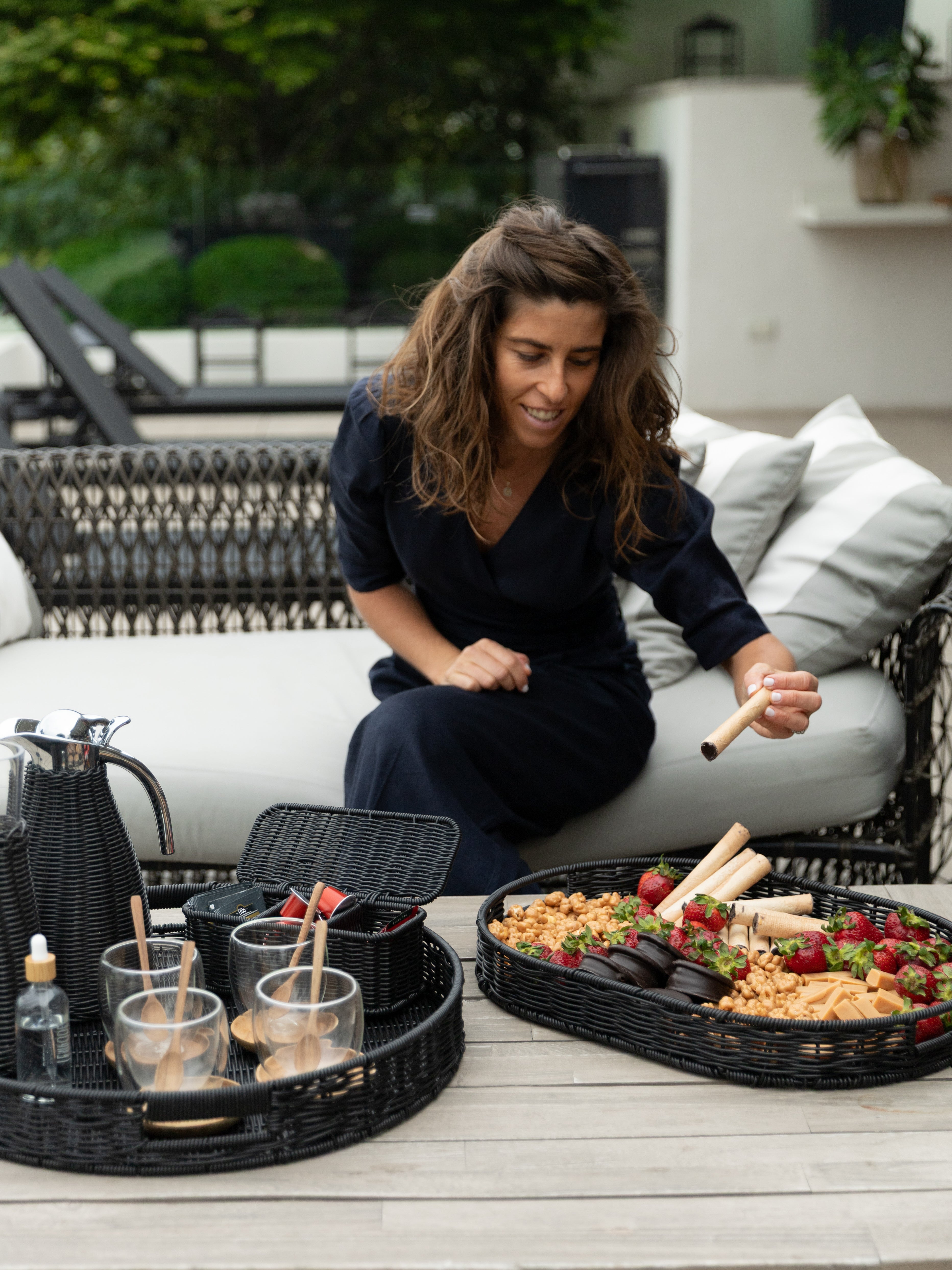 Bandeja Redonda Black