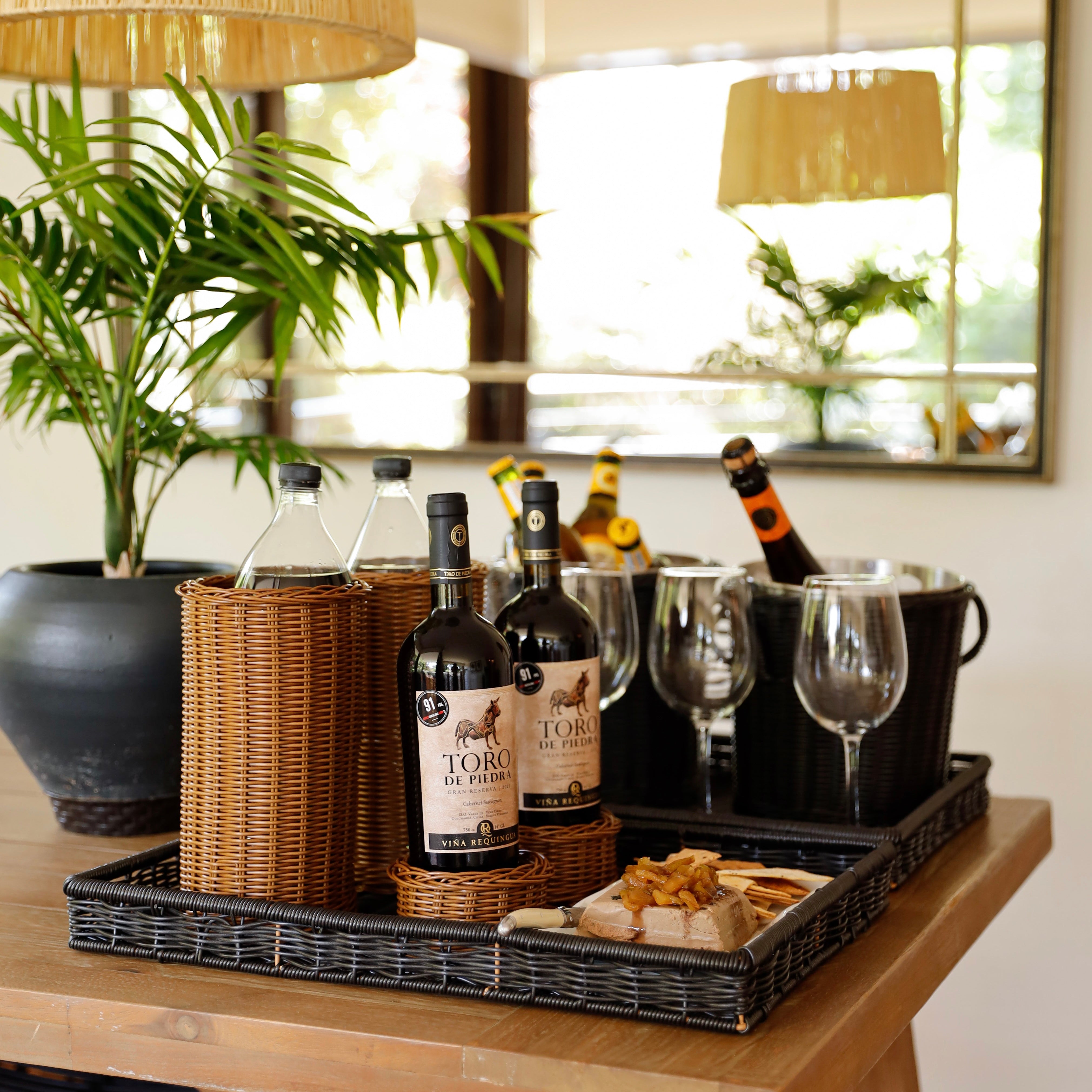 Set Aperitivo Black + Cubre vino DE REGALO + Panera Petit DE REGALO + ENVIO GRATIS