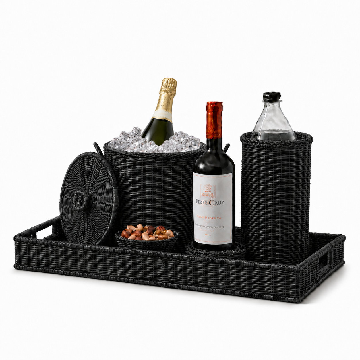 Set Aperitivo Black + Cubre vino DE REGALO + Panera Petit DE REGALO + ENVIO GRATIS