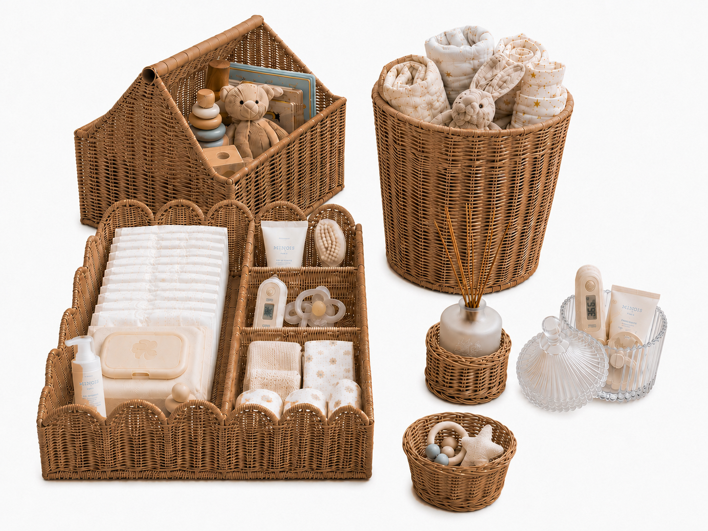 Set Pieza Baby and Kids Toffee + 1 porta difusor de REGALO + 1 cesta petit 1 + 1 contenedor de vidrio
