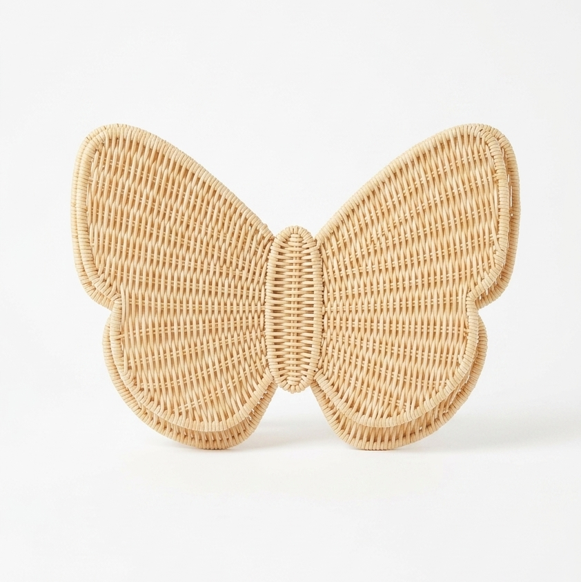 Mariposa Doble de ratan para pared / PRE VENTA!! Llegan el 15 de Septiembre